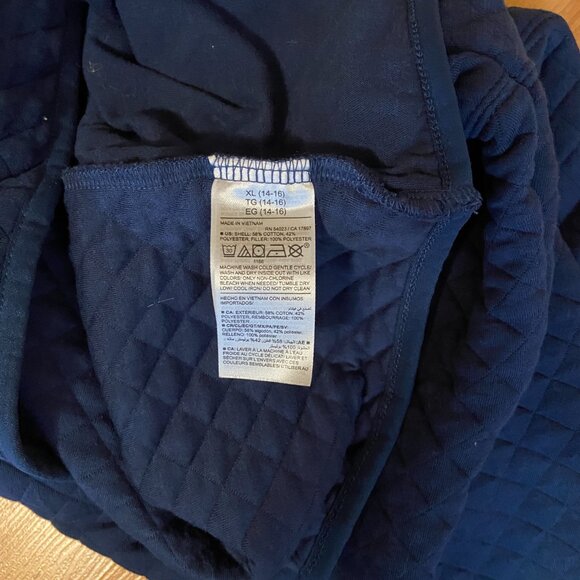 Old Navy Long sleeve Quilted 1/4 snap  sweater Boys XL - Picture 5 of 7